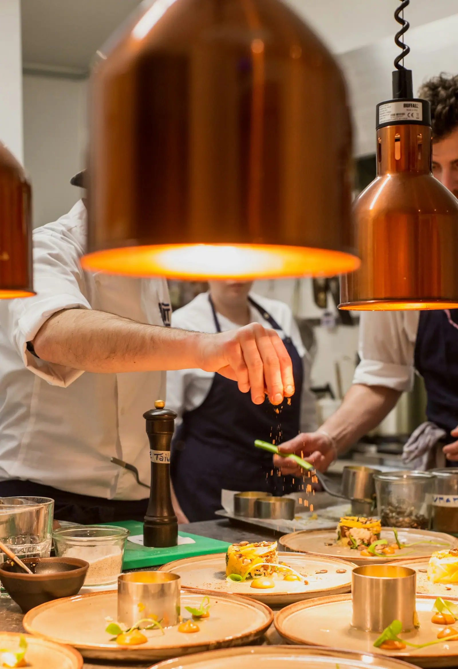 Chef preparing foods