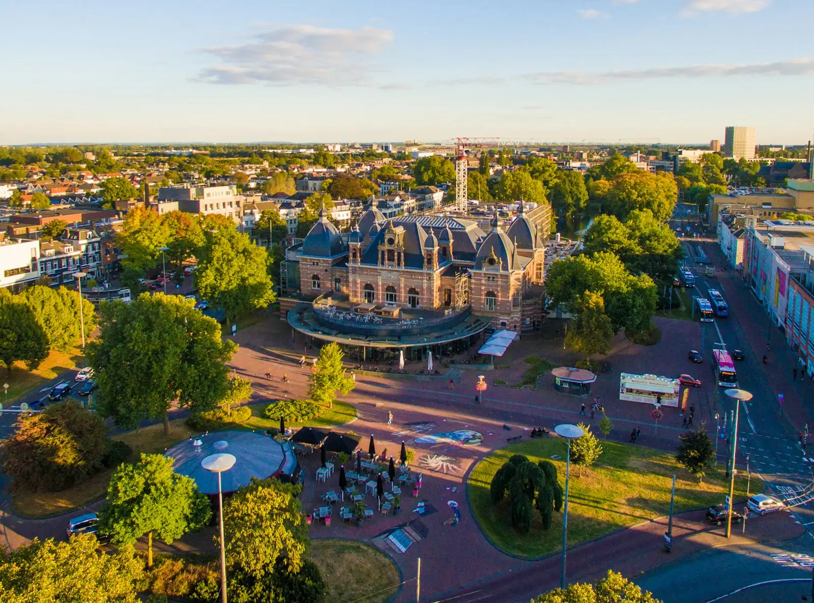 Aerial view of park during daytime